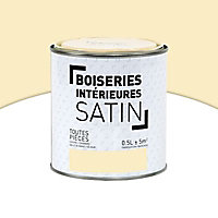 Peinture Murs et boiseries Crème vanille Satin 0,5L