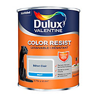 Peinture murs et boiseries Dulux Valentine Color Resist béton clair mat 0,75L