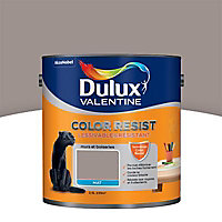 Peinture murs et boiseries Dulux Valentine Color resist blanc taupe collector mat 2,5L