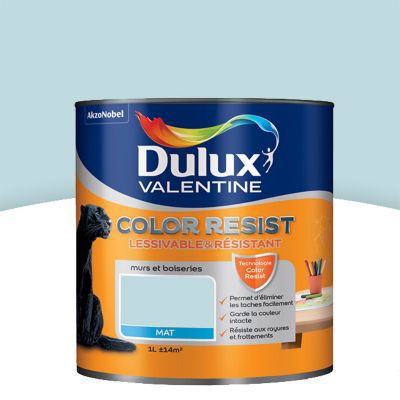 Peinture Murs Et Boiseries Bleu Clair Myosotis Timide Dulux Valentine Mat Veloute 0 5 L
