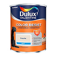 Peinture murs et boiseries Dulux Valentine Color Resist coquille mat 0,75L