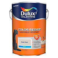 Peinture murs et boiseries Dulux Valentine Color Resist galet clair mat 5L