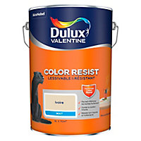 Peinture murs et boiseries Dulux Valentine Color Resist ivoire mat 5L