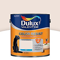 Peinture murs et boiseries Dulux Valentine Color resist plâtre rose mat 2,5L