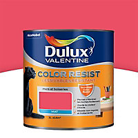 Peinture murs et boiseries Dulux Valentine Color resist rouge éternel 1L