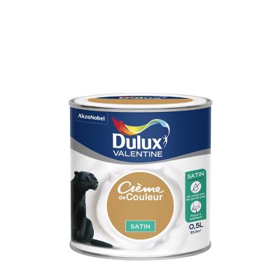 peinture murs et boiseries dulux valentine creme de couleur ocre dore satin 0 5l castorama