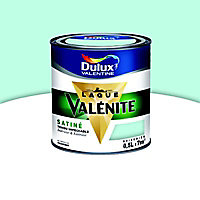Peinture murs et boiseries Dulux Valentine Crème de couleur eau de source satin 0,5L