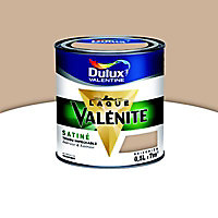 Peinture murs et boiseries Dulux Valentine Crème de couleur moka latte satin 0,5L