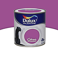 Peinture murs et boiseries Dulux Valentine Crème de couleur pourpre satin 0,5L