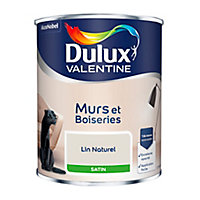 Peinture murs et boiseries Dulux Valentine lin naturel satin 0,75L