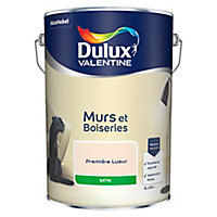 Peinture murs et boiseries Dulux Valentine première lueur satin 5L