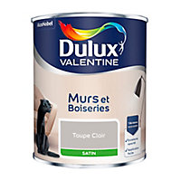 Peinture murs et boiseries Dulux Valentine taupe clair satin 0,75L