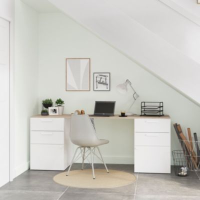 Peinture murs et boiseries GoodHome blanc Alberta satin 0,75L