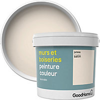 Peinture murs et boiseries GoodHome blanc Juneau satin 5L