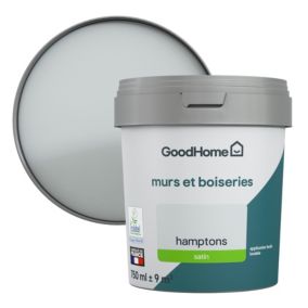 Peinture murs et boiseries GoodHome gris Hamptons satin 0,75L