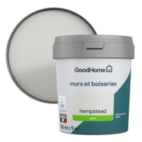 Peinture murs et boiseries GoodHome gris Hempstead satin 0,75L