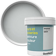 Peinture murs et boiseries GoodHome gris Hempstead satin 0,75L