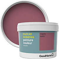 Peinture murs et boiseries GoodHome violet Magome satin 2,5L