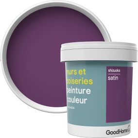 Peinture murs et boiseries GoodHome violet Shizuoka satin 0,75L