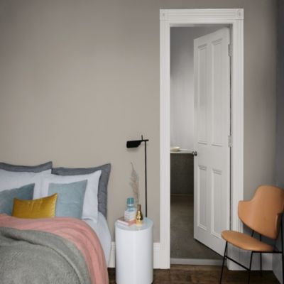 Peinture murs et boiseries gris le béton satin Dulux Valentine Si Simple ! 2.5 L