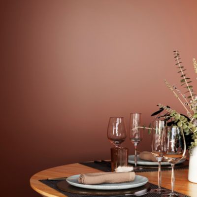 Peinture murs et boiseries marron terre d'argile velours GoodHome ...