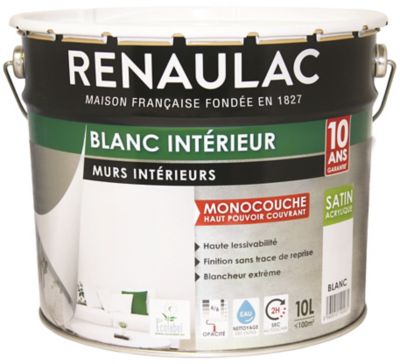 Euroneuce- peinture acrylique blanc (int.)- 15L - C2O
