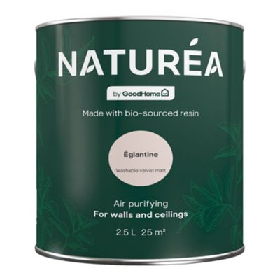 Peinture murs et boiseries Naturéa par GoodHome eglantine velours 2L