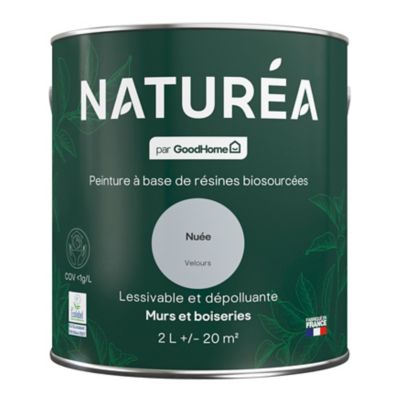 Peinture murs et boiseries Naturéa par GoodHome nuée velours 2L