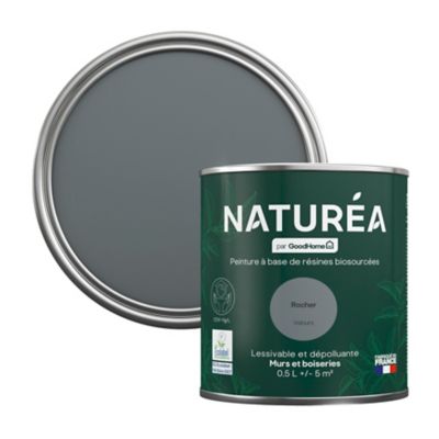 Peinture murs et boiseries Naturéa par GoodHome rocher velours 0.5L