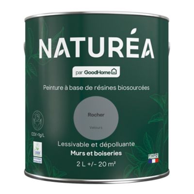 Peinture murs et boiseries Naturéa par GoodHome rocher velours 2L