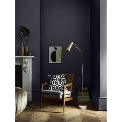 Peinture murs et boiseries noir clair obscur Dulux Valentine Mat Velouté 2 L