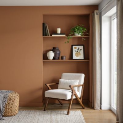 Peinture murs et boiseries rouge terracotta olinda satin GoodHome 2.5 L