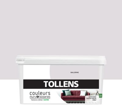 Peinture murs et boiseries Tollens ballerine satin 2,5L