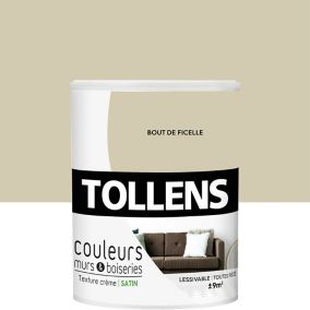 Peinture murs et boiseries Tollens bout de ficelle satin 0,75L