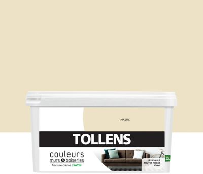 Peinture murs et boiseries Tollens mastic satin 2,5L