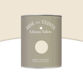 Peinture murs et boiseries Tollens Mise en teinte parchemin mat velours 1L