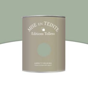 Peinture murs et boiseries Tollens Mise en teinte vert veronese mat velours 1L