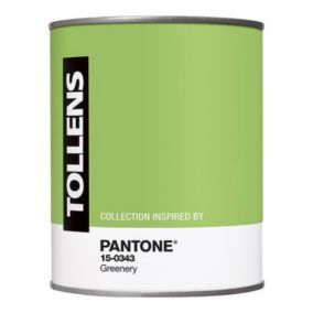 Peinture murs et boiseries Tollens Pantone 15-0343 greenery satin 1L