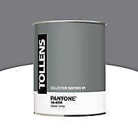 Peinture murs et boiseries Tollens Pantone 18-4005 steel gray satin 1L