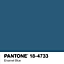 Peinture murs et boiseries Tollens Pantone 18-4733 enamel blue satin 2L