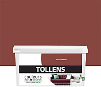 Peinture murs et boiseries Tollens rouge garance satin 2,5L