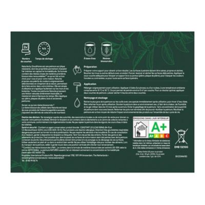 Peinture murs et boiseries vert figuier velours GoodHome Naturéa 0.5 L