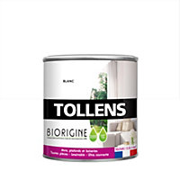 Peinture murs et plafonds Biorigine Tollens velours blanc 0,5L