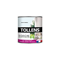 Peinture murs et plafonds Biorigine Tollens velours blanc Minéral 0,5L