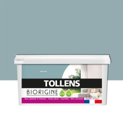 Peinture murs et plafonds Biorigine Tollens velours gravier 2L