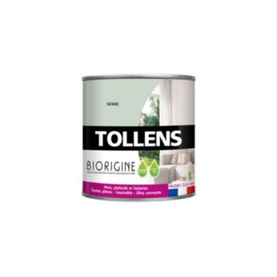 Peinture murs et plafonds Biorigine Tollens velours serre 0,5L