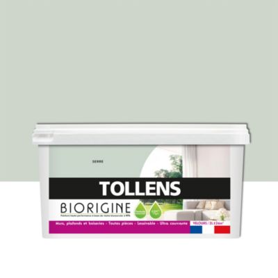 Peinture murs et plafonds Biorigine Tollens velours serre 2L