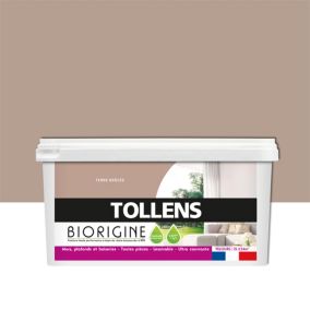 Peinture murs et plafonds Biorigine Tollens velours terre brulée 2L