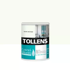 Peinture murs et plafonds Cuisine et bains blanc artique Tollens 0,75 L