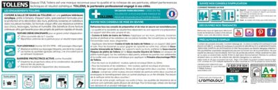 Peinture murs et plafonds cuisine et bains vert tendre satin Tollens 2 L